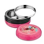 Asian Plastowares Orbit Kidz 450ml Insulated Lunch Box for School Kids | Stainless Steel Inner | Airtight, Leakproof & BPA-Free | Thermoware Food Container | Pink Back to School