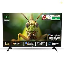 NU 80 cm (32 Inches) New 2025 Borderless Series 720p HD QLED Smart Goo