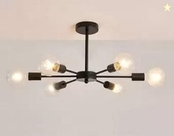 Whiteray 6-Light Black for Hall ,Dining Table ,Bedroom , Restaurant (B