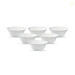 La Opala Diva, Classique Collection, Opal Glass Vegetable Bowl Set 6 p