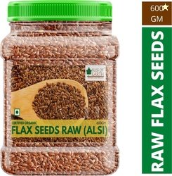 Bliss of Earth 600GM Certified Organic Flax Seeds Raw Superfood for We
