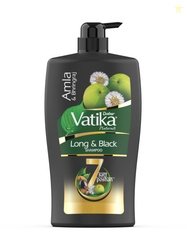 Dabur Vatika Amla & Bhringraj Long & Black Shampoo For Shiny, Long & B