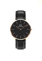 Daniel Wellington Classic Analog Watch for Man with Black Round Dial &