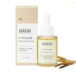 SERENE 15% Vitamin C Face Serum with Millet Extract & Peptides | Brigh