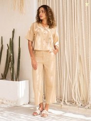 SANSKRUTIHOMES Printed Pure Cotton Top & Trousers