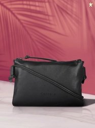 Caprese Indi Women Black Medium Sling Bag