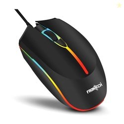 FRONTECH Wired USB Gaming Mouse | 3 Button Mouse| RGB Light| 1200 DPI