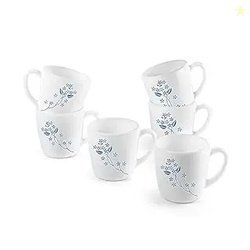 CELLO Ricca Mug 6 Pcs Set | Cups for Tea,Coffee,Espressoc| Thermal Res