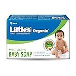 Little’s Organix Baby Soap | 75g x Pack of 5 | Gentle Moisturizing Bar | Hypoallergenic & Dermatologically Tested for Baby’s Sensitive Skin | No Nasties | Protects from 99.9% Germs | Kids Soap