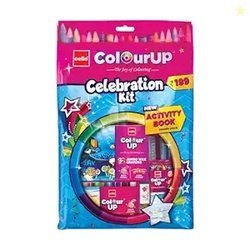 Cello ColourUp Celebration Kit | Colour Set for Kids with Crayons, Ske