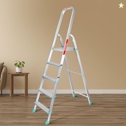 Spotzero By Milton 5 Step Foldable Aluminium Ladder for Home Durable S
