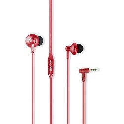 Zebronics Zeb-Buds 10 (Red) In Ear Wired Earphones with Mic, Metallic