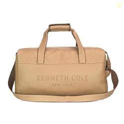 Kenneth Cole Faux Leather Duffle Bag for Travel|Compact and Comfortabl