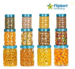 Flipkart SmartBuy Plastic Grocery Container  - 350 ml, 650 ml, 1200 ml