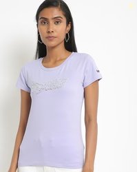 GAS Logo Embellished Slim Fit Round-Neck T-shirt