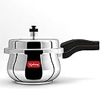 Lifelong Stainless Steel Curve Pressure Cooker 3Liters | Induction & Gas Stove Compatible with Outer Lid, ISI Certified & Lock System |Safe & Durable Kitchen Essential with 5 Years Warranty (Silver)