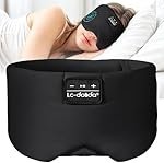 LC-dolida Sleep Mask with 5.4 Bluetooth Headphones, Silk Sleep Headphones, Total Bluetooth Eye Mask for Sleeping, Sleep Soft Mask for Women Men, All Night Sleep, Travel