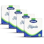 Softouch Tissue Paper Napkins 100 pcs. Each- Set of 4 | Tissue Napkins Size 30×30 cm | 1 Ply Napkins | Highly Absorption | 400 Tissues Paper Napkins