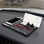 TROLEX Multipurpose Anti-Slip Car Phone Holder Dashboard Pad & Mount | Flexible Non-Slip Silicone Mat for Car Interior, Smartphone Stand & Dashboard Accessories â Black