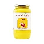 Love of India A2 Ghee 1 Litre | Rathi Cow Bilona Ghee | Extracted From Fresh Curd-Churned Cow Milk | Pure Desi Ghee for Everyday Use, Cooking, Tadkas & Puja