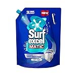 Surf Excel Matic Top Load Liquid Detergent 3L Refill Pouch, Specially designed to remove Tough Dried Stains, 1st time in Washing Machine