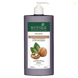 Biotique Bio Walnut Volume and Bounce Shampoo and Conditioner | For Fi