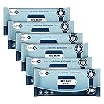 KareIn Bed Bath Wipes, Adult Wet Wipes, 60 Wipes, Anti-Bacterial, Ready to Use Cleansing Towels, Refreshing Sponge Bath Towel, For Men & Women, Pack of 6