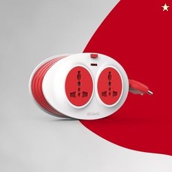 Goldmedal Gio 2-Pin Extension Board with 2.5 Meter Extension Cord | Un