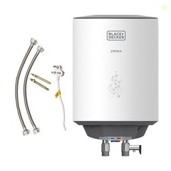 Black+Decker Zimina Geyser 10 Ltr | Storage Water Heater for Home & Ki