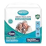 Adult Diaper Pants Pull-Ups for Men & Women, Disposable Incontinence Pants, Pack of 10 (Extra Large (38″-65″))