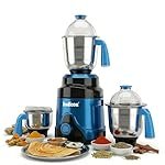MasterChef 1200 Watts Mixer Grinder, 3 Jars, Blue | Powerful Motor for Dry/Wet Grinding, Blending & Juicing | Stainless Steel Blades, Multi-Purpose Kitchen Appliance for Indian Cooking