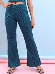 Tokyo Talkies Women Printed Bootcut Trousers