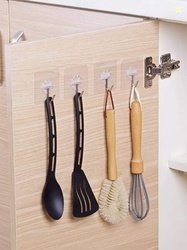 DALUCI 5-Pieces Transparent Self Adhesive Wall Hooks