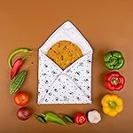 Clazkit Set of 4 Roti Chapati Cover 100% Cotton Traditional Roti Rumals Tortilla Covers-Square, Assorted