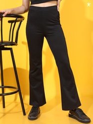 Tokyo Talkies Women Slim Fit Bootcut Trousers