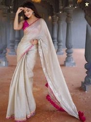 Sanwariya Silk Embroidered Tissue Saree
