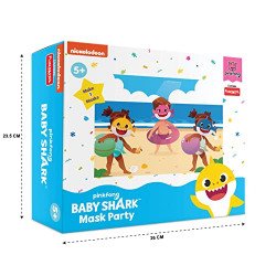 Funskool Handycrafts Baby Shark Mask Party | Birthday Themed,Make 3 So