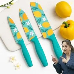 PANCA Knife Set of 3 Stainless Steel Knives for Kitchen | Chef Knifes