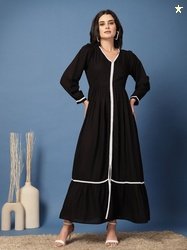 DAEVISH V-Neck Maxi Dress