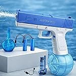 GRAPHENE Holi Pichkari Glock Electric Water Gun For Kids High Pressure Rechargeable Battery Automatic G Lock Pichkari Holi Toy Rapid Fire Squirt Long-Range Powerful Play Water Blaster 4+ Boy Girl