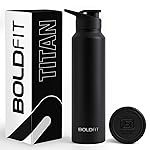 Boldfit Stainless Steel Water Bottle â BPA-Free, Leak-Proof & Rust-Free Metal Bottle with Handle â Lightweight, Food-Grade, Easy to Clean â Ideal for Office, Gym, School, Travel & Fridge Use