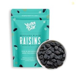 YogaBar Premium Black Raisins 1kg | Kishmish | 100% Fresh Pure Seedles