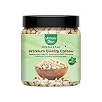 MarwarBites Whole Cashews 500gm | Crunchy & Unsalted Whole Cashews | Kaju Dry Fruit Rich in Protein & Fiber | Freshly Packed in Reusable Jar | Healthy Vegan Snack