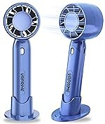 Portable Hand Fan Rechargeable | Mini USB 1000Mah Battery Fan for Summer | Small Fan for Face, Home, Office & Travel (Blue)