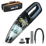 IBELL TURBOVAC800 Cordless Vacuum Cleaner for Car & Home | 2X Powerfull Suction, Car Port | High Power Portable Lightweight Wireless Vacuum, Rechargeable (Black)