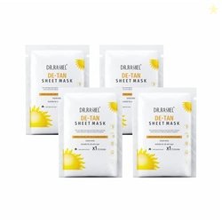 DR.RASHEL De-Tan Face Sheet Mask With Serum for Unisex, All Skin Soft