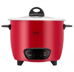 Pigeon by Stovekraft Ruby Rice Cooker with Single pot, 1.8 litres.(Red