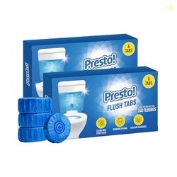 Amazon Brand - Presto! Flush Tabs | 800 Gram | 50 Gram | 8 Tabs X Pack