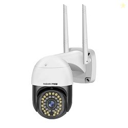 TECHNOVIEW Full HD Wi-Fi Outdoor Security Camera with Adapter, View Re