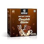 Bevzilla 48 Chocolate & Mocha Instant Coffee Powder Sachets | Arabica Beans with Chocolaty Twist | Perfect for Espresso, Latte & Cappuccino | Enjoy Hot & Cold Brews